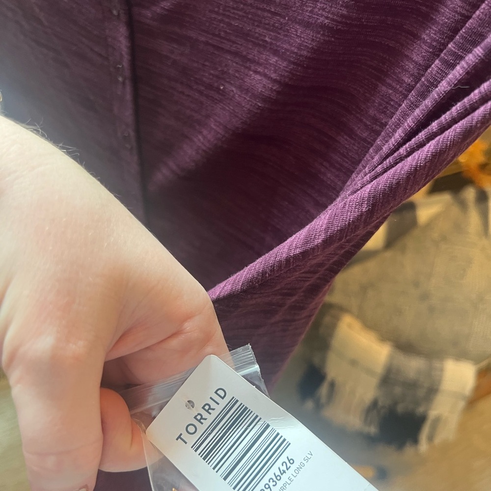 Torrid Deep Purple Knit Top